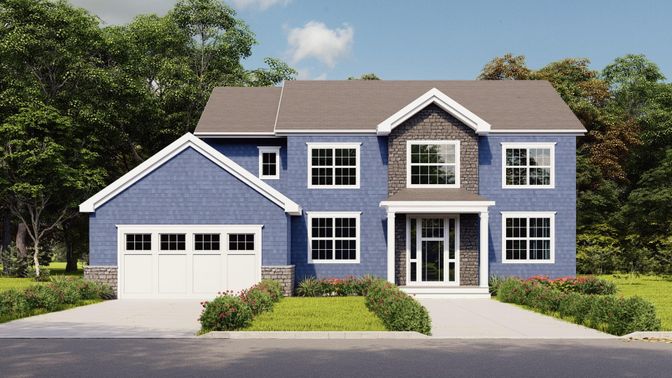 Attached, Exterior, Facade, Brick Traditional