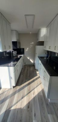 Interior, Kitchen, Wood Texture Flooring
