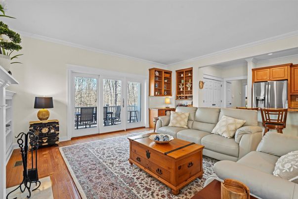 Interior, Kitchen, Living room, Stainless Steel Appliances, Wood Texture Flooring