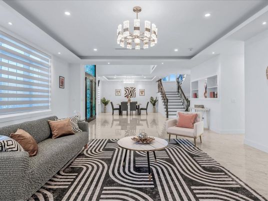 Dining room, Interior, Living room, Pendant Lights, Recessed Lighting