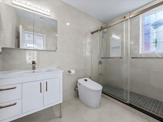 Bathroom, Glass Shower, Interior