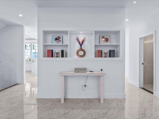 Interior, Marble, Recessed Lighting