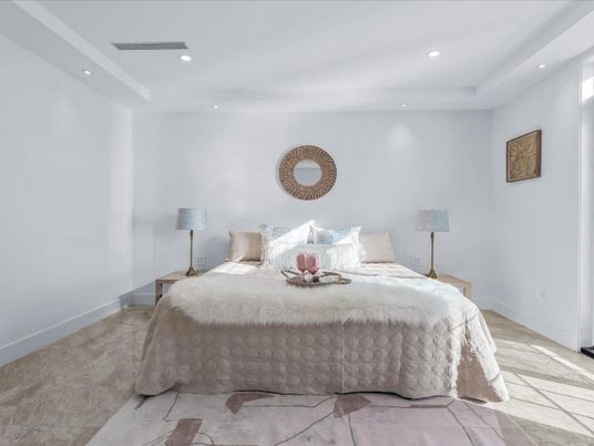 Bedroom, Interior, Recessed Lighting