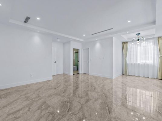 Empty room, Interior, Marble, Recessed Lighting