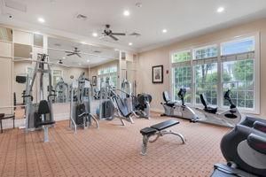 Fitness Equipment, Gym, Interior, Recessed Lighting