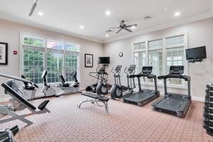 Fitness Equipment, Gym, Interior, Recessed Lighting