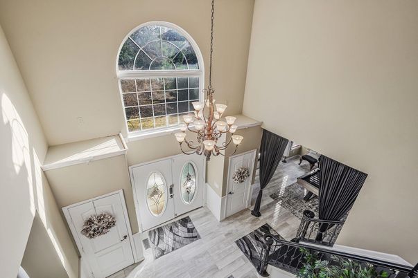 Chandelier, Interior, Wood Texture Flooring