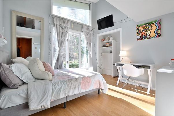 Bedroom, Home Office, Interior, Wood Texture Flooring