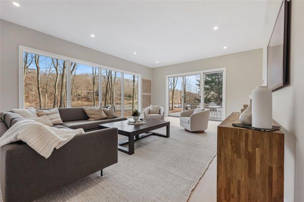 Interior, Living room, Recessed Lighting