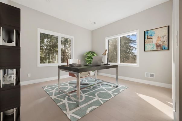 Home Office, Interior, Wood Texture Flooring