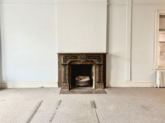 Empty room, Fireplace, Interior