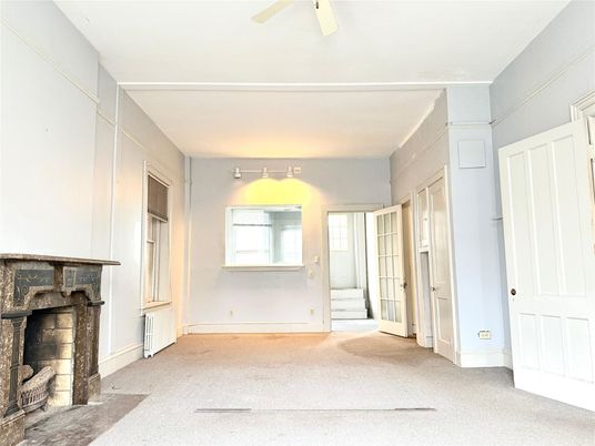 Empty room, Fireplace, Interior