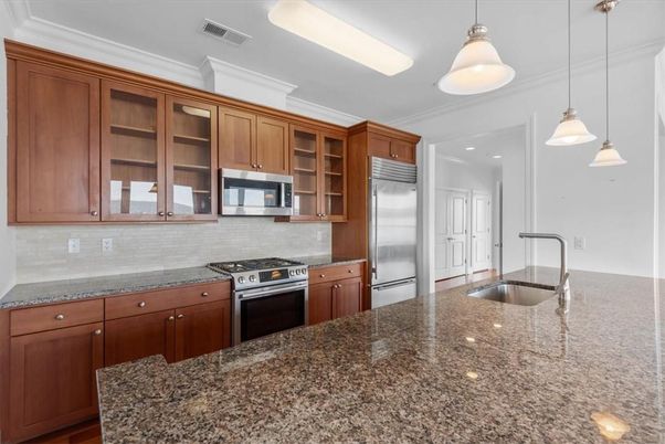 Interior, Kitchen, Pendant Lights, Recessed Lighting, Stainless Steel Appliances