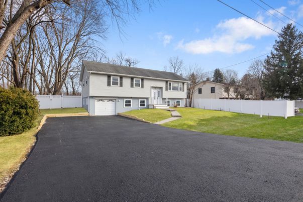 Attached, Backyard, Exterior, Facade, Raised Ranch