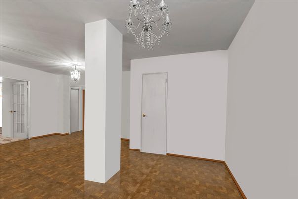 Chandelier, Empty room, Interior