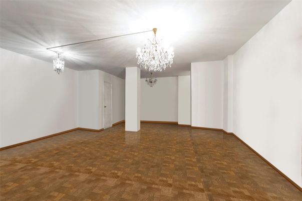 Chandelier, Empty room, Interior, Wood Texture Flooring