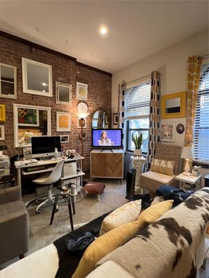 Home Office, Interior, Recessed Lighting, Stone Walls