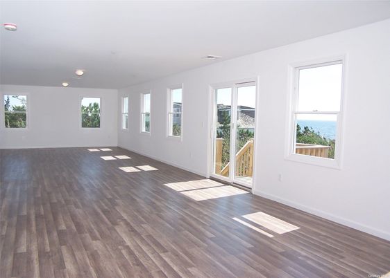 Empty room, Interior, Water, Wood Texture Flooring