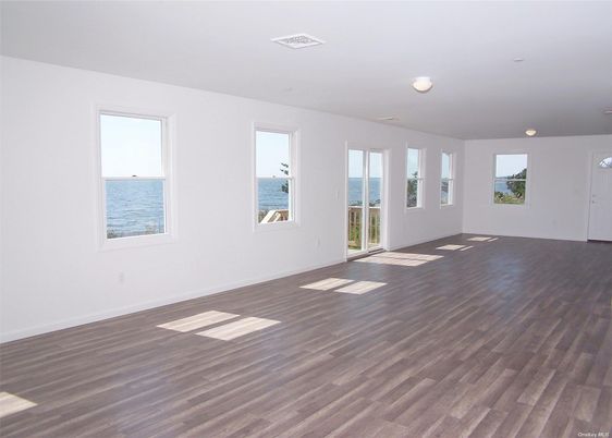 Empty room, Interior, Water, Wood Texture Flooring