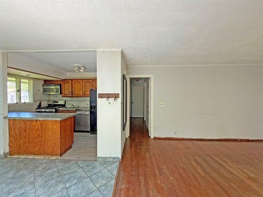 Interior, Kitchen, Wood Texture Flooring