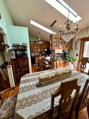 Chandelier, Dining room, Interior, Kitchen, Wood Texture Flooring