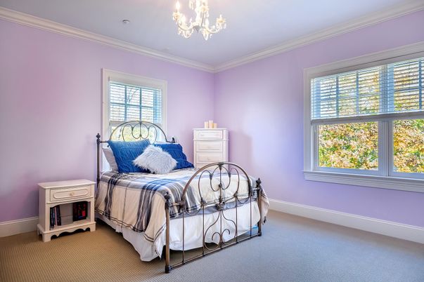 Bedroom, Chandelier, Interior