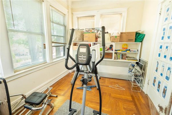 Fitness Equipment, Interior, Wood Texture Flooring