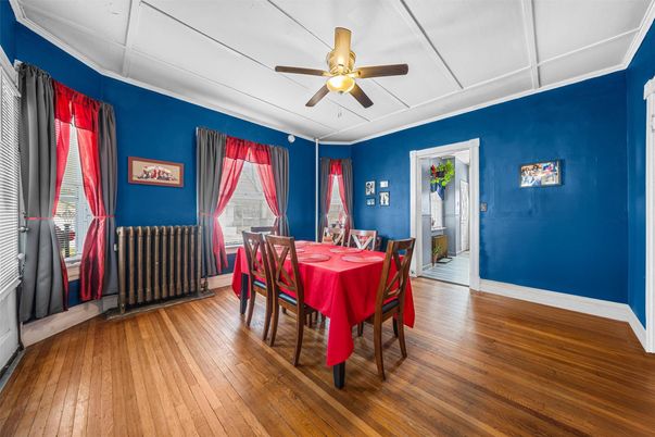 Dining room, Interior, Wood Texture Flooring