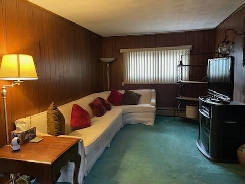 Home Office, Interior, Living room, Wooden Walls