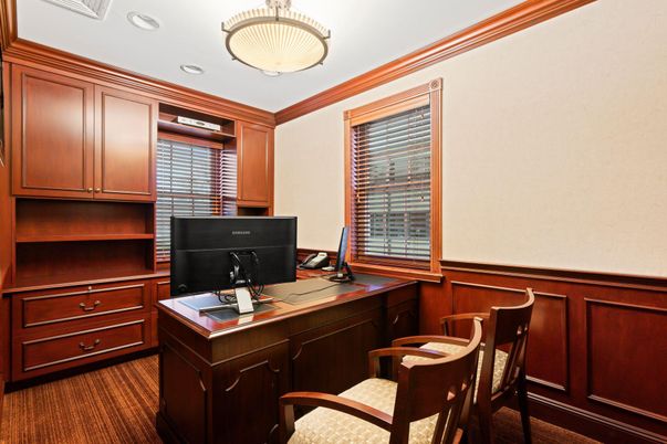 Home Office, Interior, Recessed Lighting
