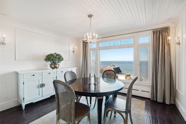 Chandelier, Dining room, Interior, Water, Wood Texture Flooring