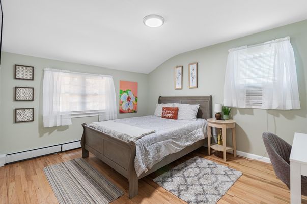 Bedroom, Interior, Wood Texture Flooring
