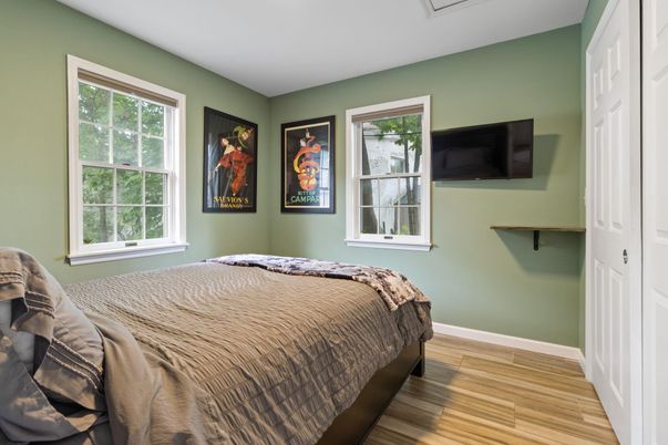 Bedroom, Interior, Wood Texture Flooring