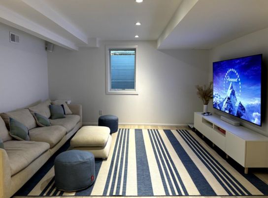 Interior, Living room, Recessed Lighting