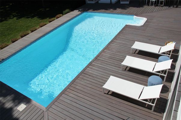 Exterior, Pool, Wood Texture Flooring
