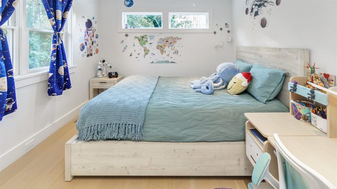 Bedroom, Interior, Wood Texture Flooring