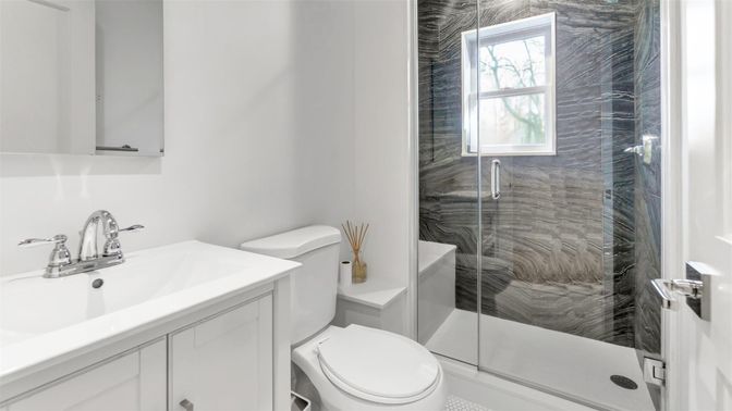 Bathroom, Glass Shower, Interior