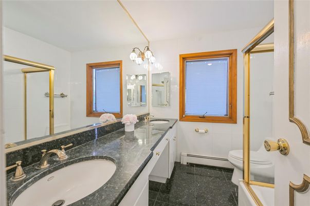 Bathroom, Dual Sink Vanities, Glass Shower, Interior
