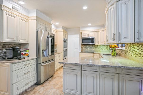 Interior, Kitchen, Recessed Lighting, Stainless Steel Appliances
