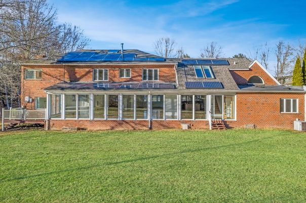 Exterior, Facade, Brick Facade, Solar Panels, French Provincial