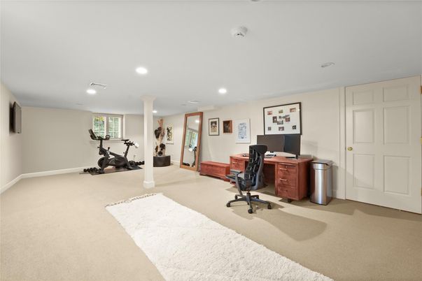 Fitness Equipment, Home Office, Interior, Recessed Lighting