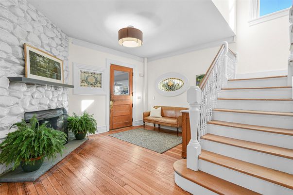 Fireplace, Interior, Wood Texture Flooring