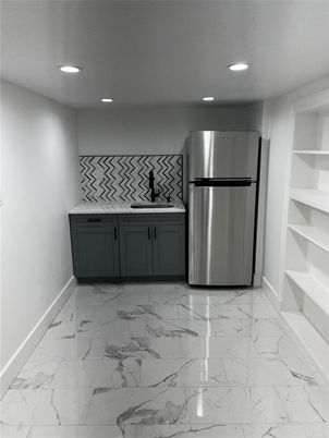 Interior, Kitchen, Marble, Recessed Lighting, Stainless Steel Appliances