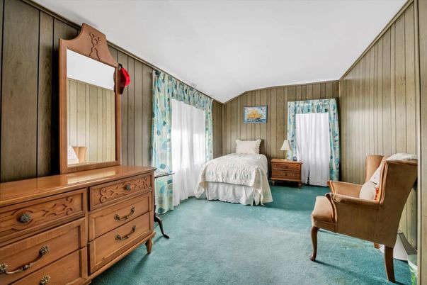 Bedroom, Interior, Wooden Walls