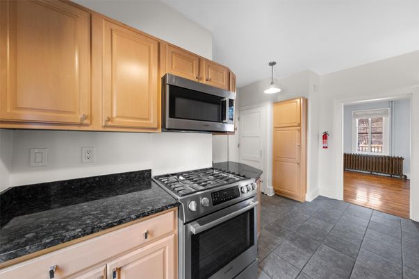 Interior, Kitchen, Pendant Lights, Wood Texture Flooring