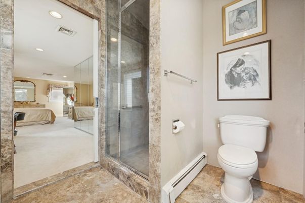 Bathroom, Bedroom, Glass Shower, Interior, Recessed Lighting