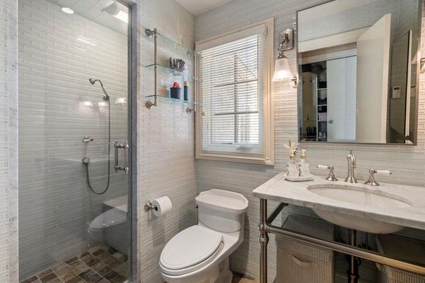 Bathroom, Glass Shower, Interior