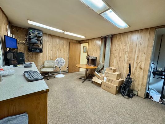 Home Office, Interior, Wooden Walls