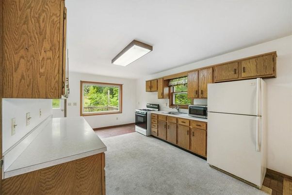 Interior, Kitchen, Wood Texture Flooring