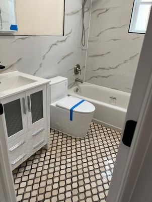 Bathroom, Interior, Marble Walls
